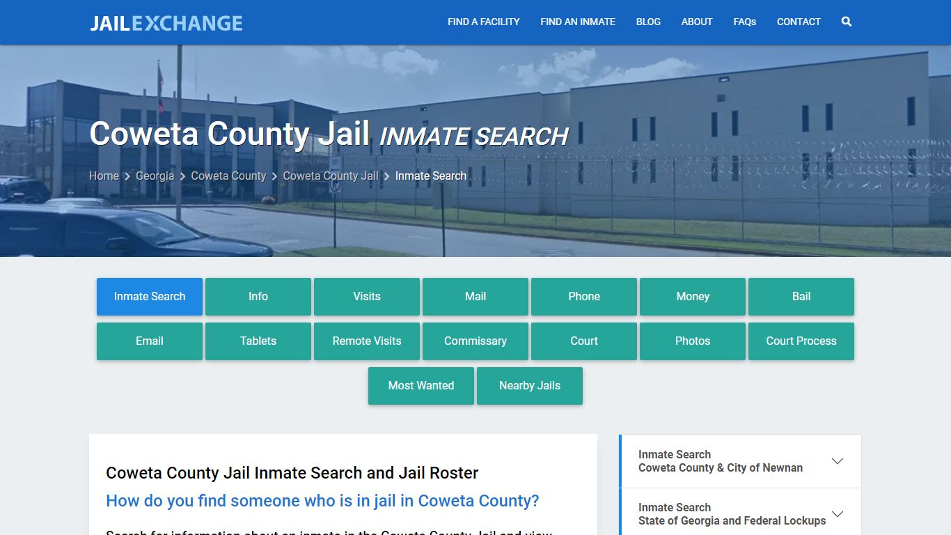 Inmate Search: Roster & Mugshots - Coweta County Jail, GA